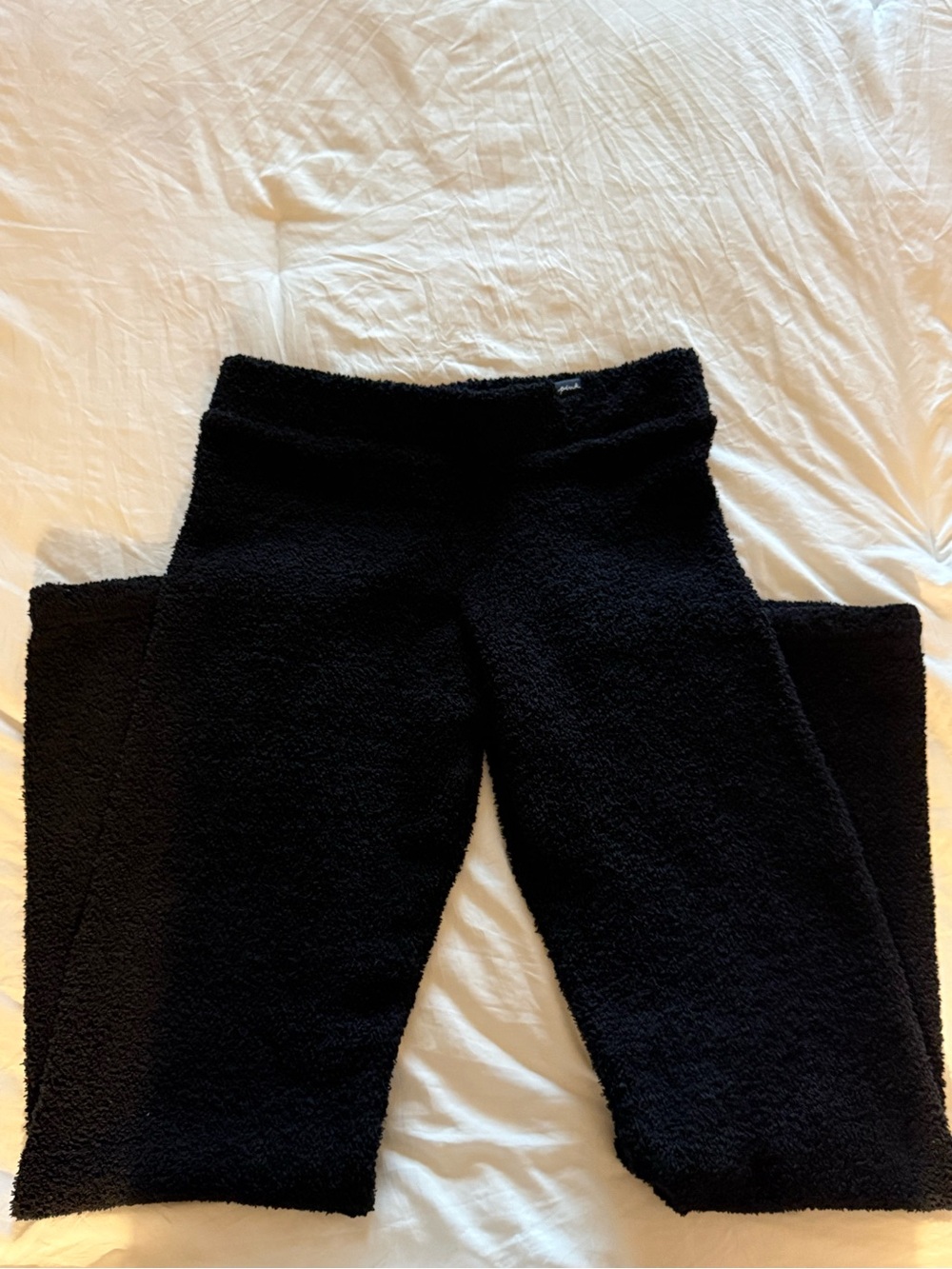 PINK Victoria's Secret Black Sherpa Joggers for Kids